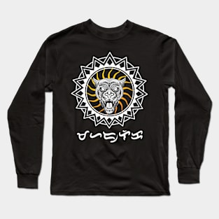 Tribal line Art Tiger / Maharlika (Noble / Royalty) Long Sleeve T-Shirt